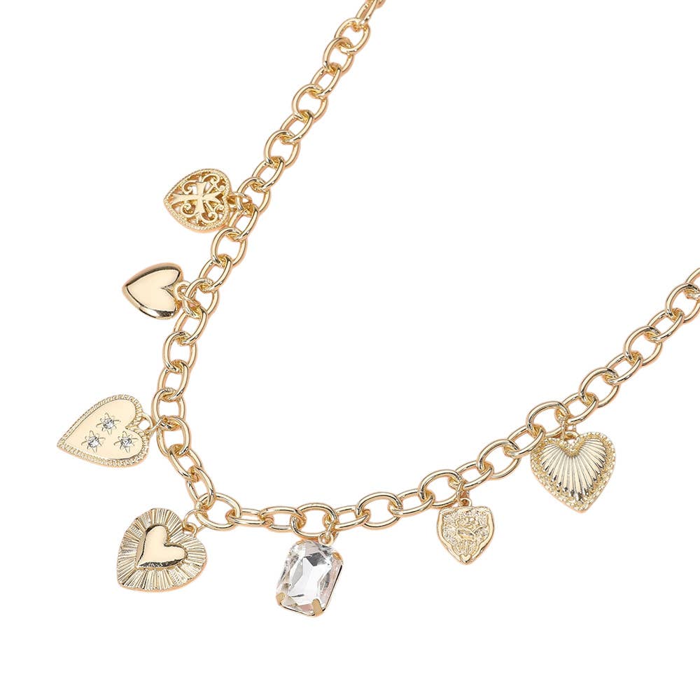Happy Heart Charm Necklace