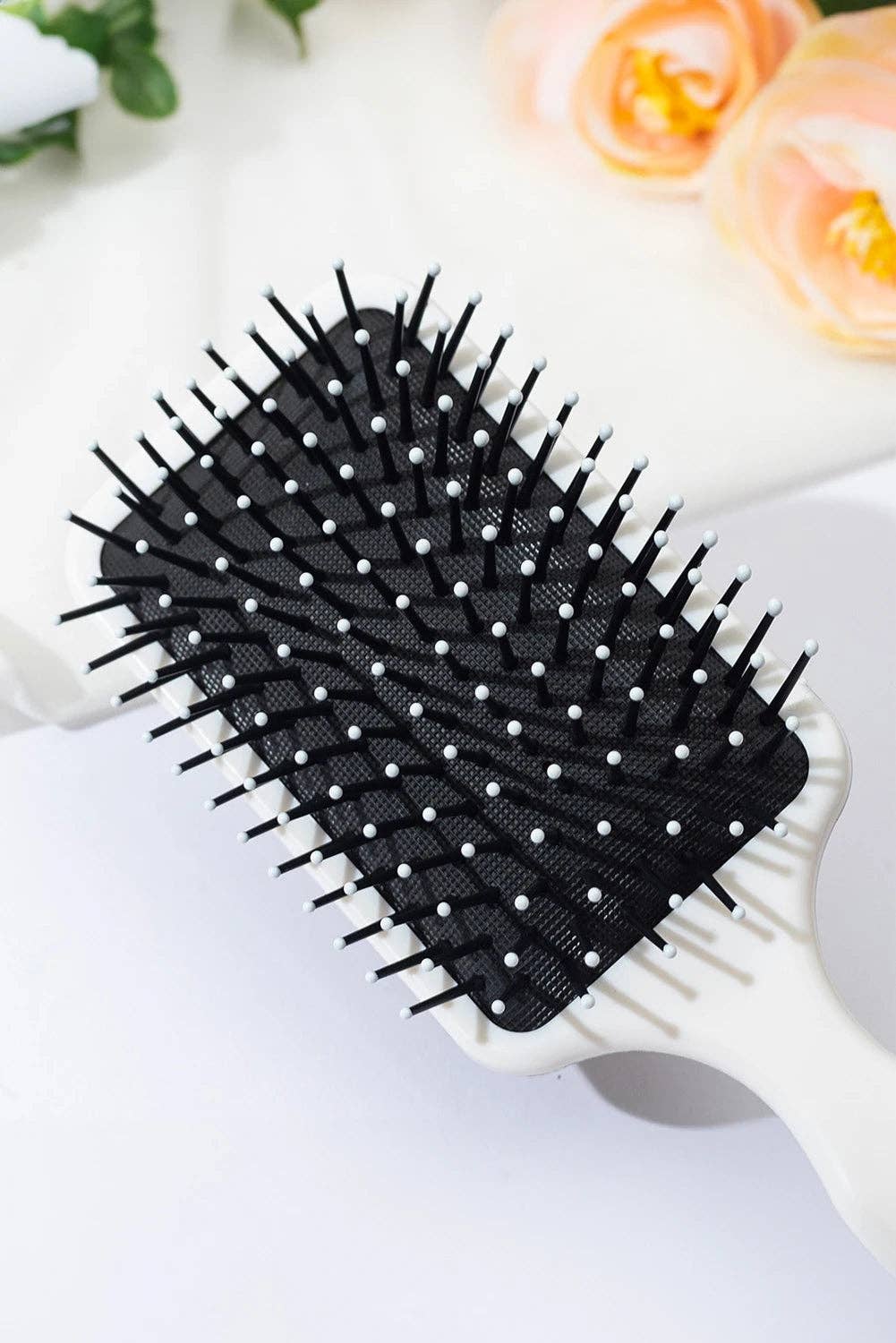 Iceland Blue Flower Print Hairbrush