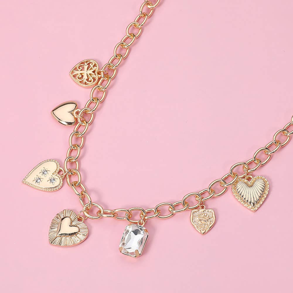 Happy Heart Charm Necklace