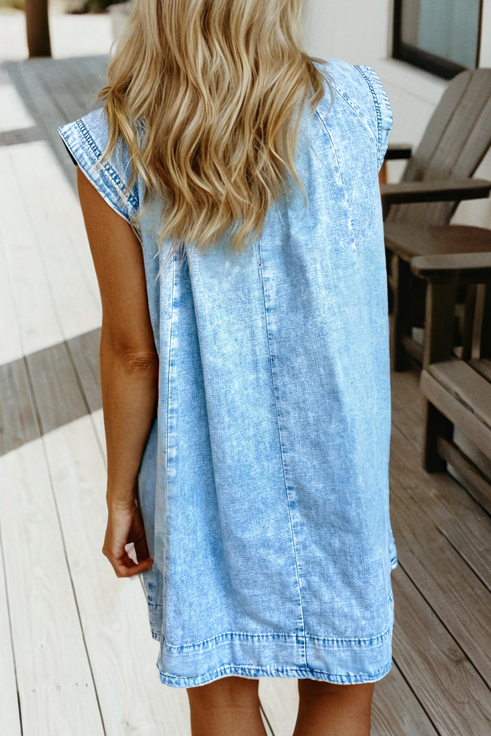 The Sophie: Babydoll Denim Dress