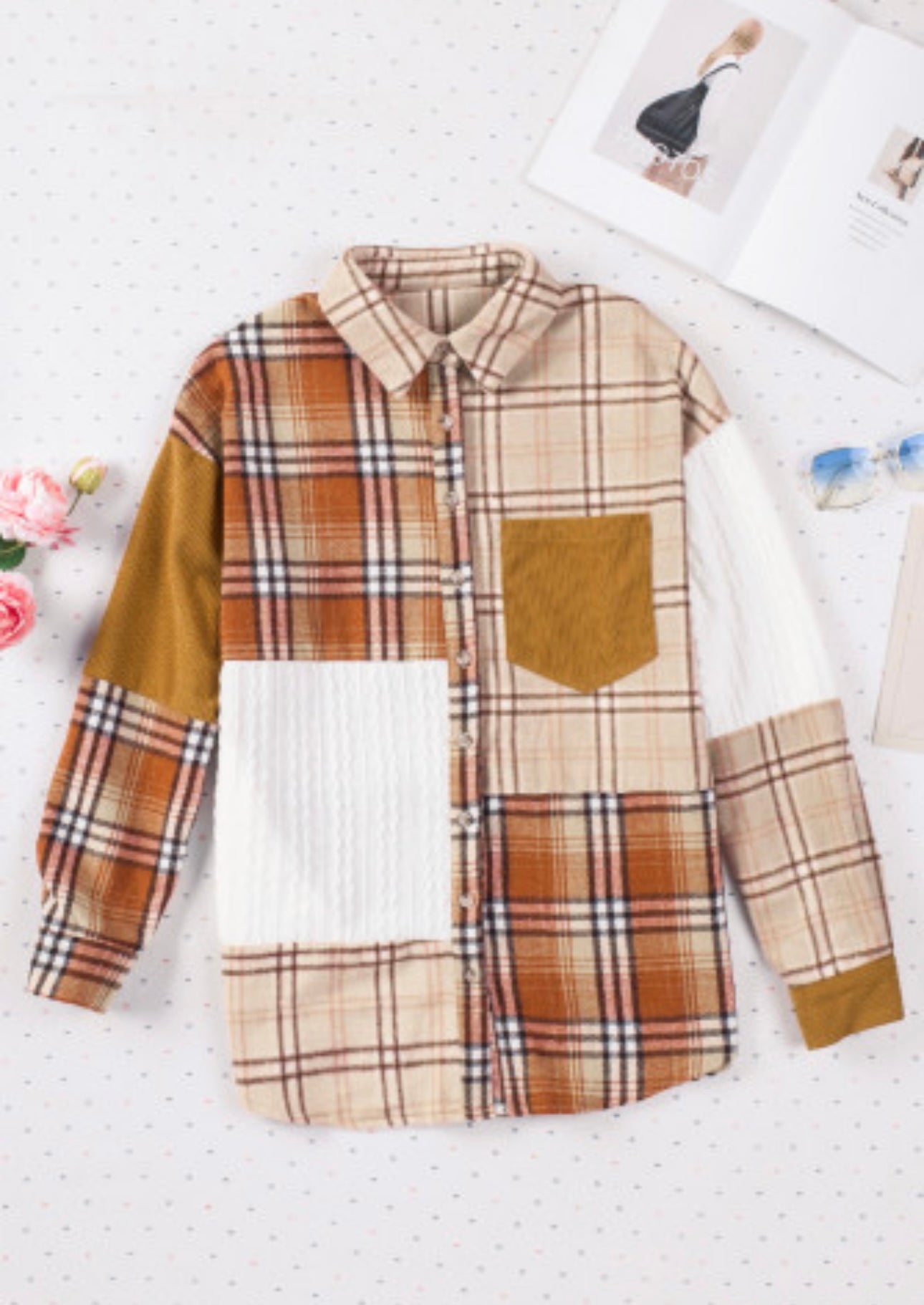 Patchwork Picnic Corduroy Jacket