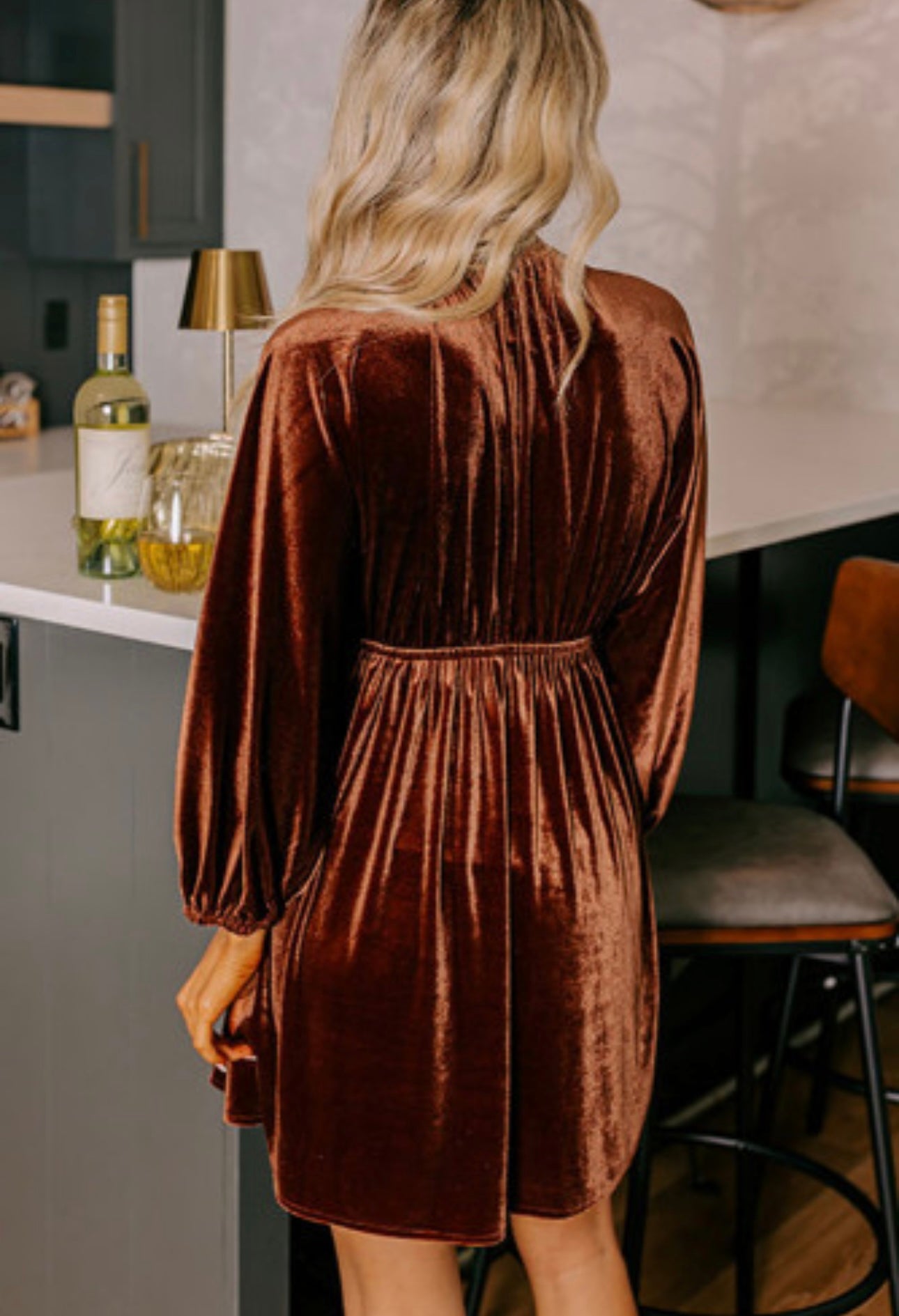 Falling For You Velvet Dress