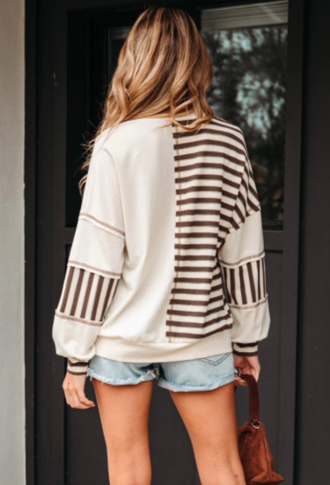 Patchwork Oversized Pullover
