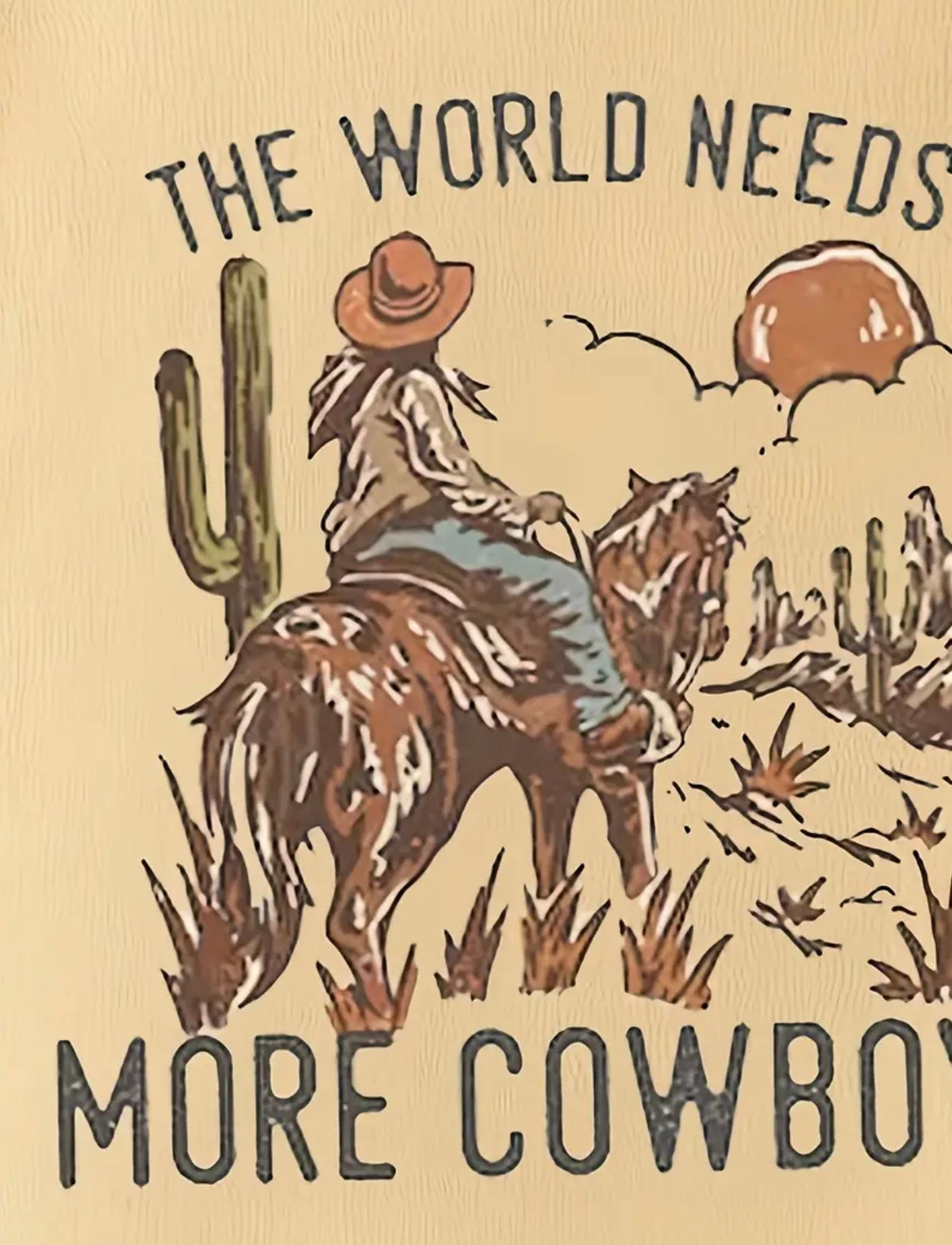 The World Needs More Cowboys Onesie