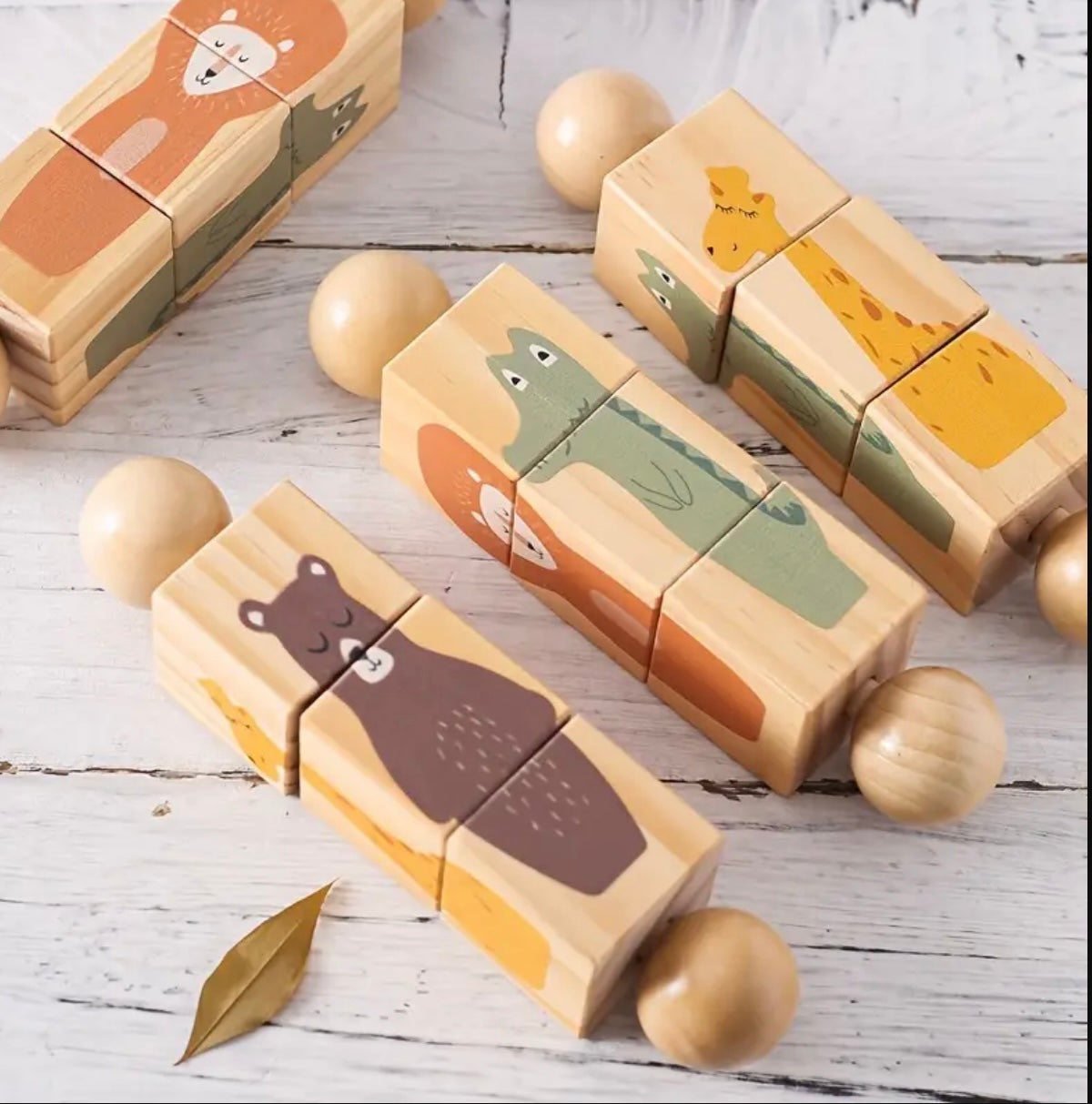 Wooden Portable Animal Puzzles