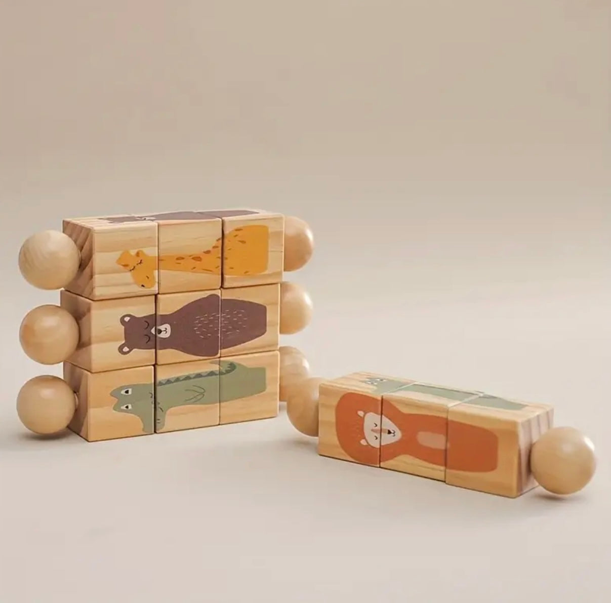 Wooden Portable Animal Puzzles