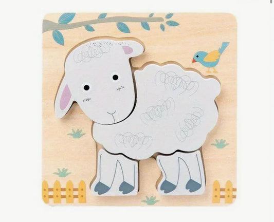 3D Wooden Animal Puzzles