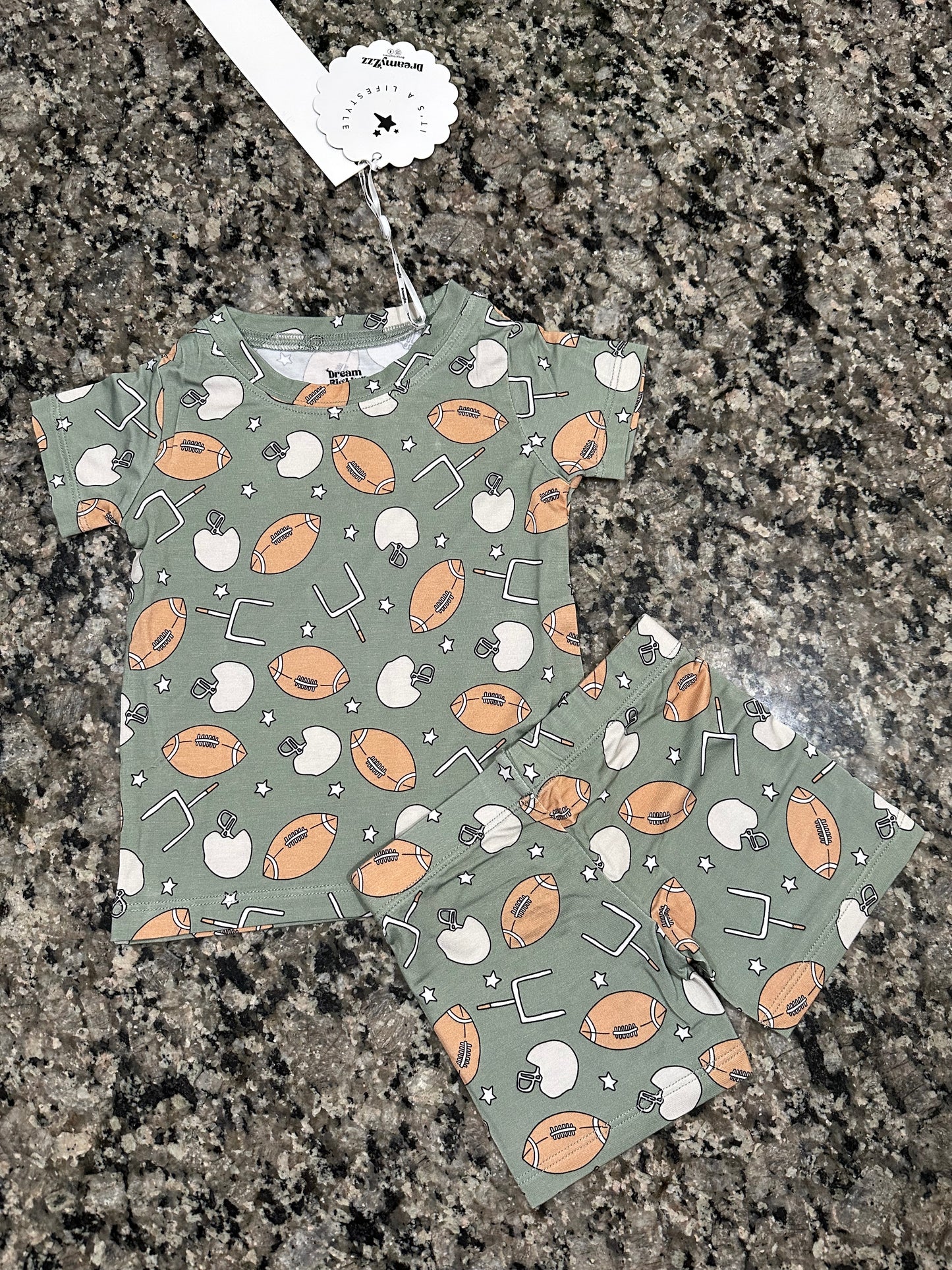 Touchdown Please Bamboo Shorts Set