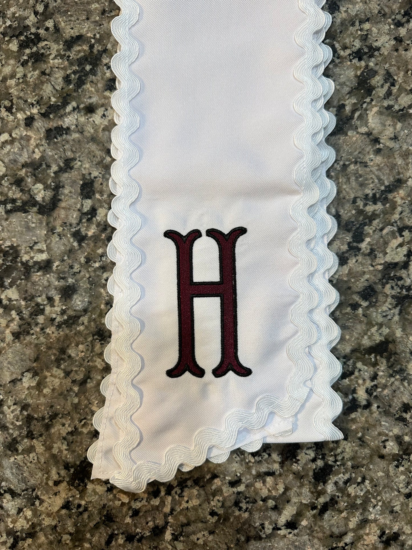 Reveille Ric Rac Wreath Sash