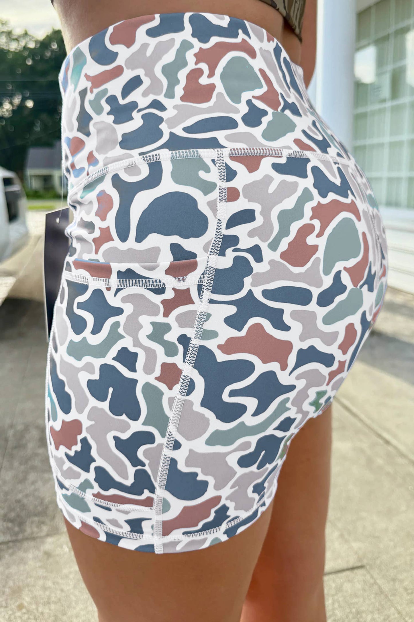 Camo Biker Shorts