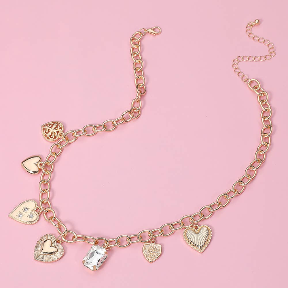 Happy Heart Charm Necklace