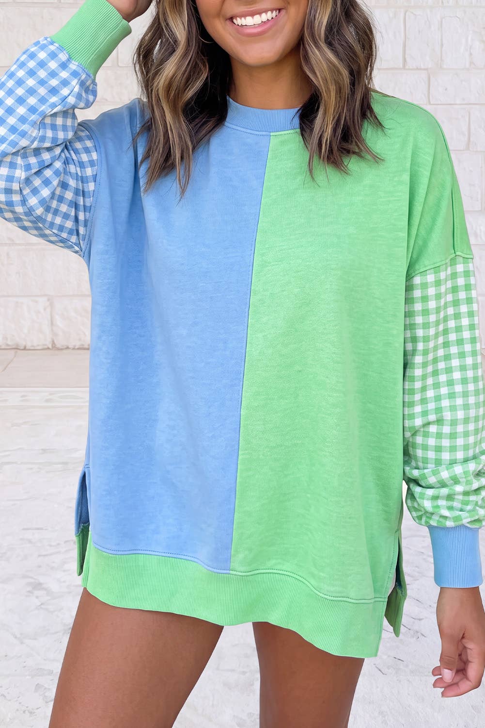 Colorblock Crewneck Sweatshirt