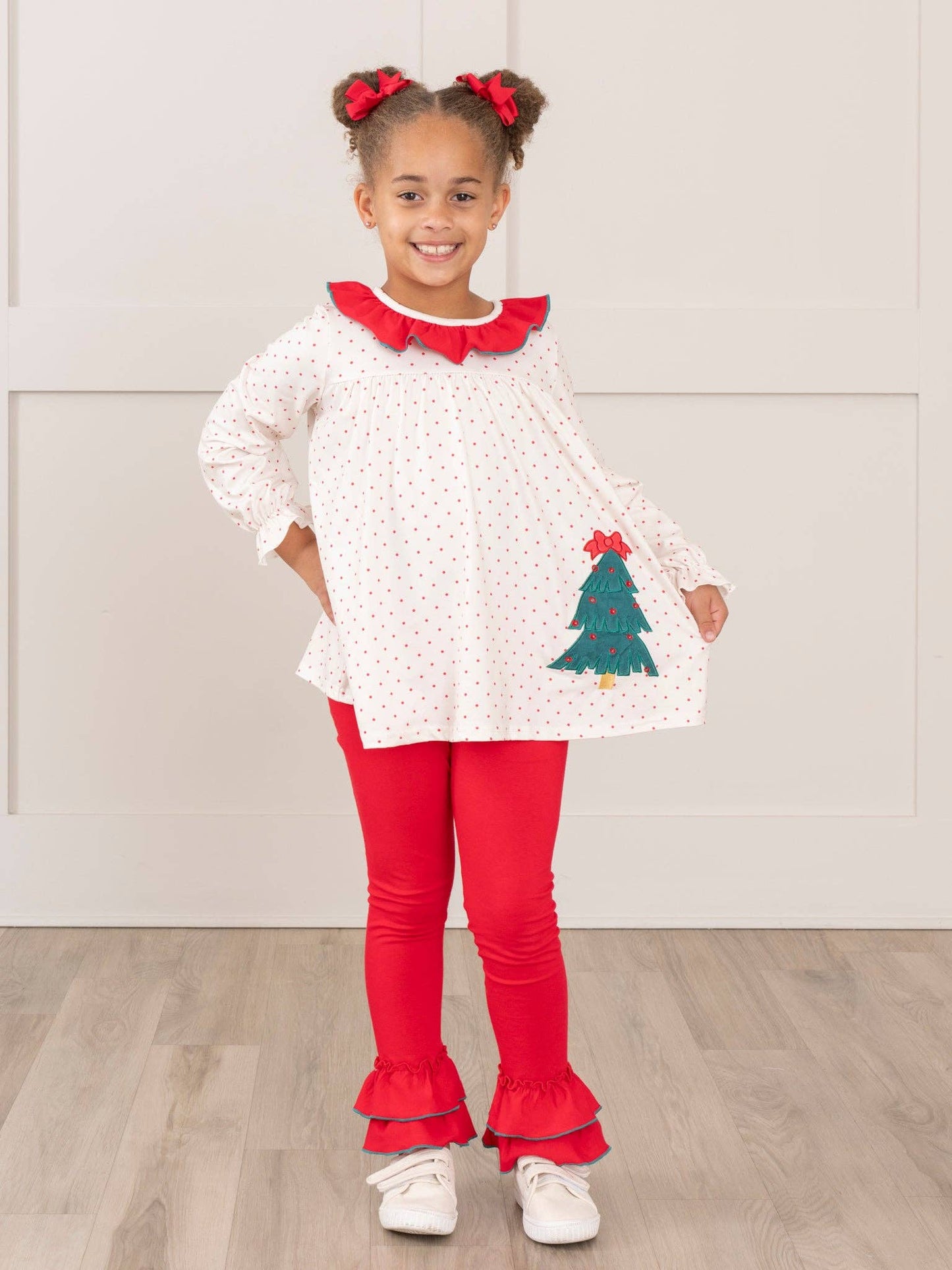 Oh Christmas Tree Ruffle Outfit