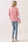 Pinking of You Patchwork Pullover