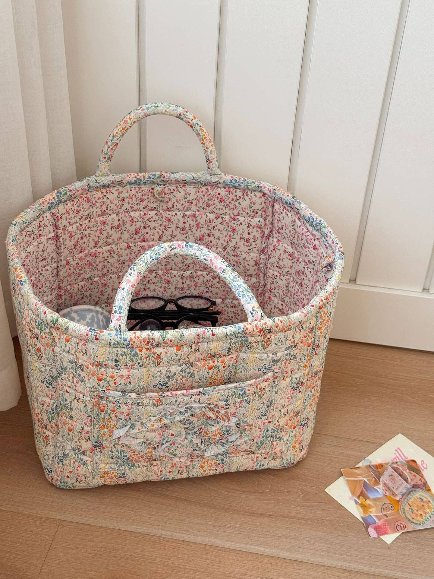 Quilted Storage Tote