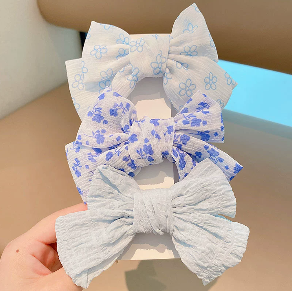 Patterned Bow Clips
