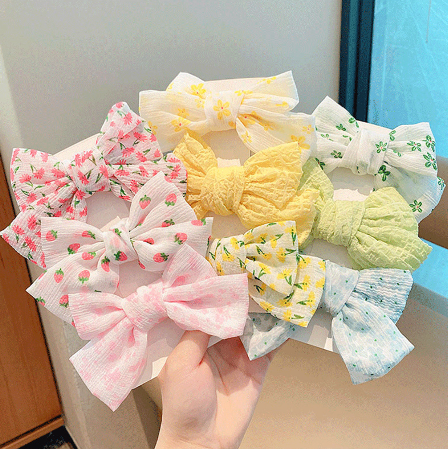 Patterned Bow Clips