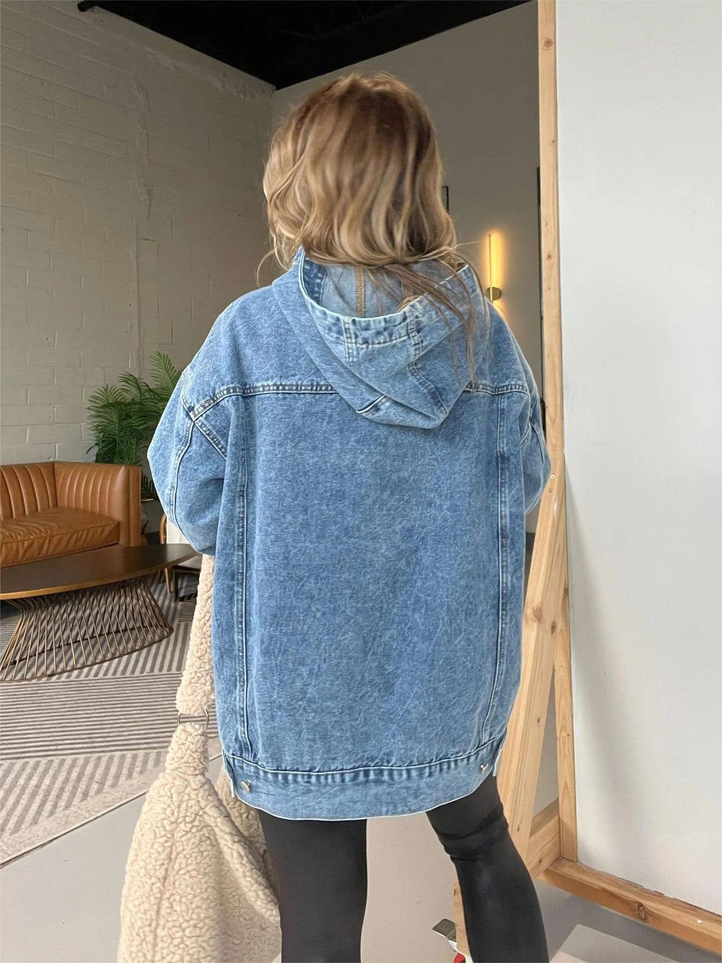 Vintage Denim Hoodie
