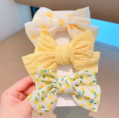 Patterned Bow Clips