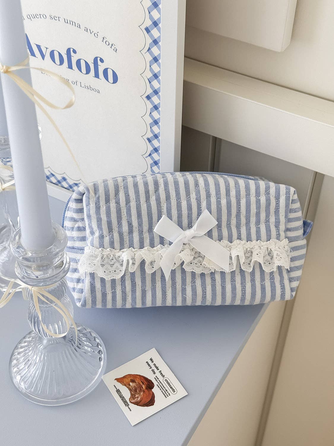 Quilted Makeup Bag
