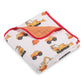 Under Construction Muslin Blanket