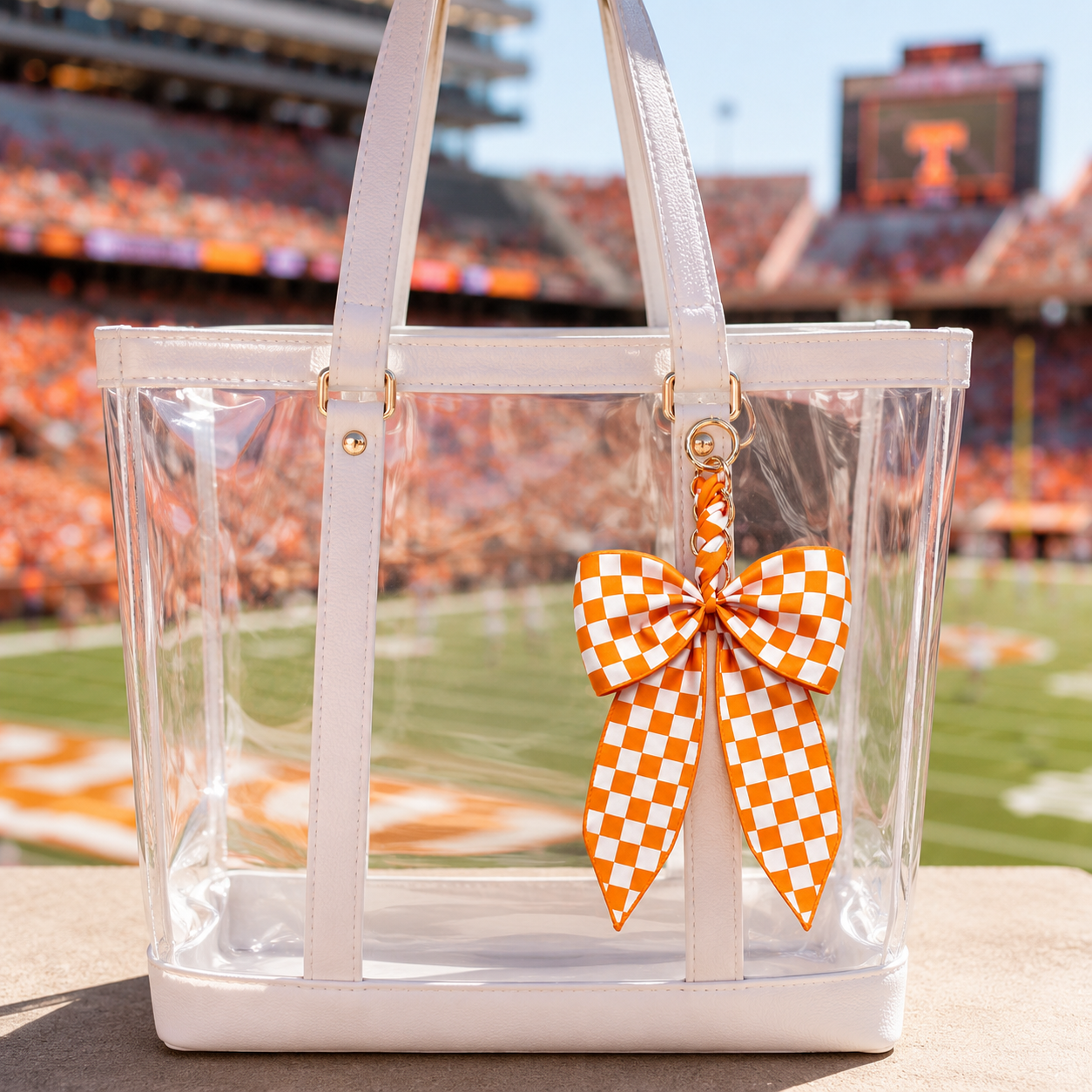 Game Day Bow Bag Charm