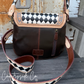 Zadie Tooled Leather Checkered Handbag