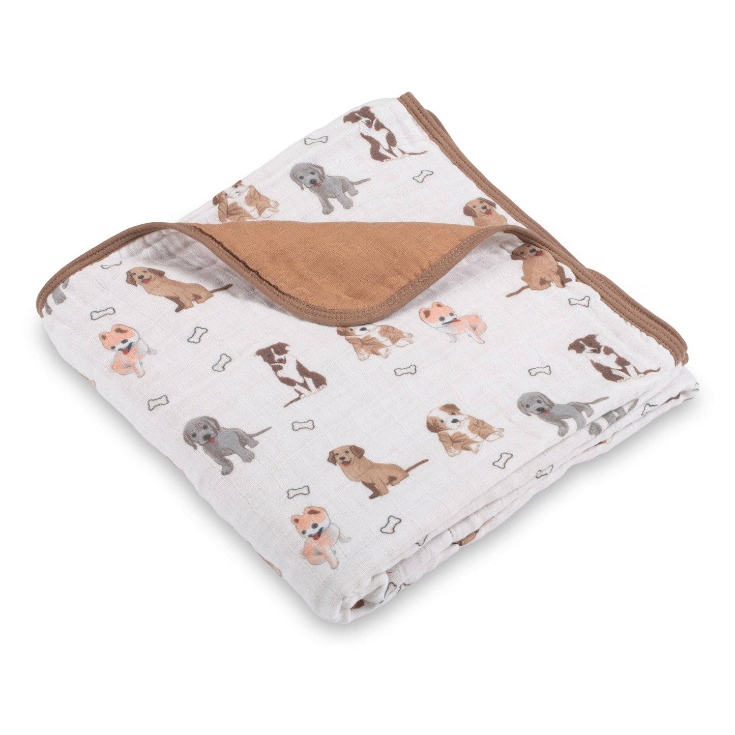 Puppy Love Muslin Blanket