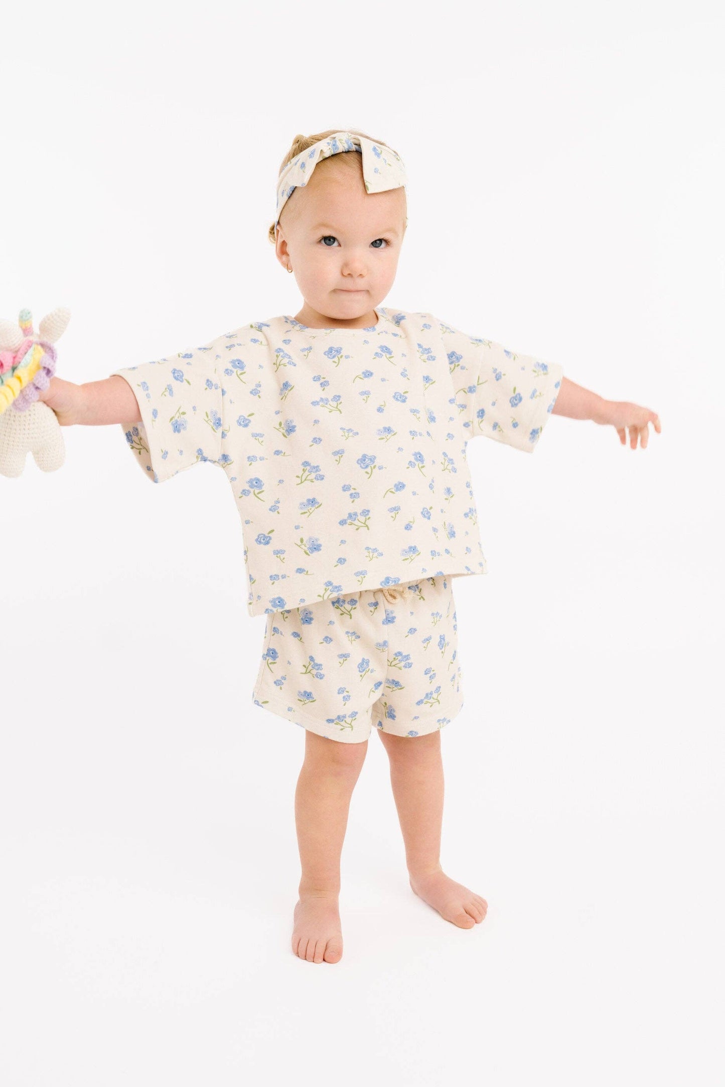 Blue Blooms Slouchy Set