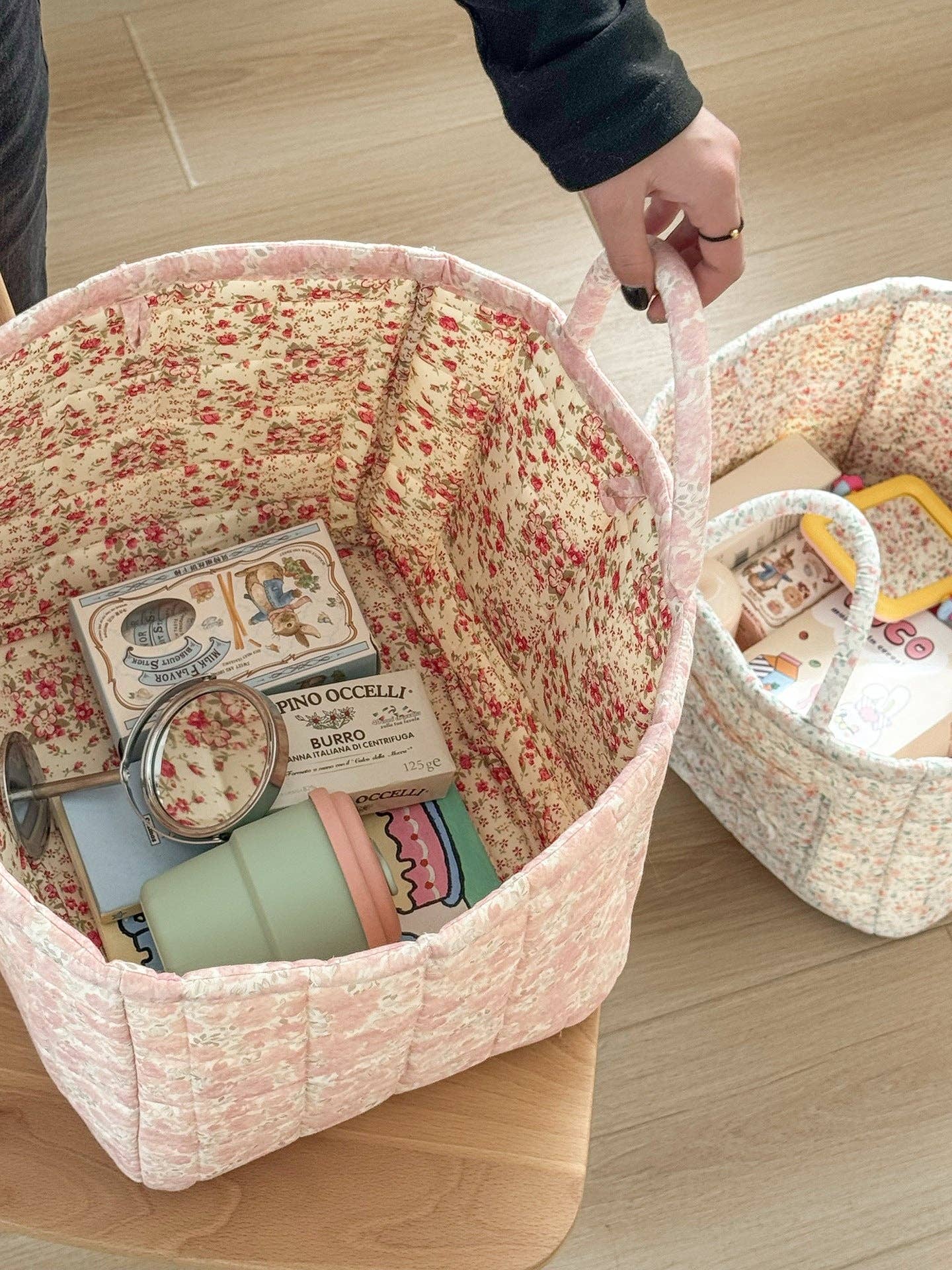 Quilted Storage Tote