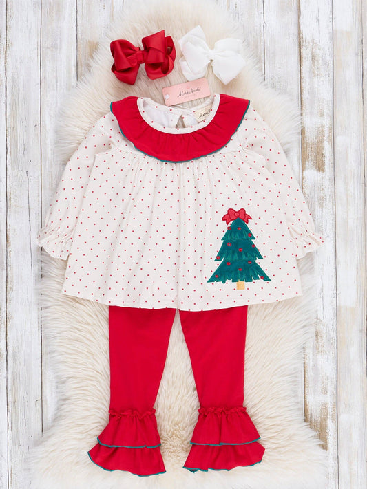 Oh Christmas Tree Ruffle Outfit