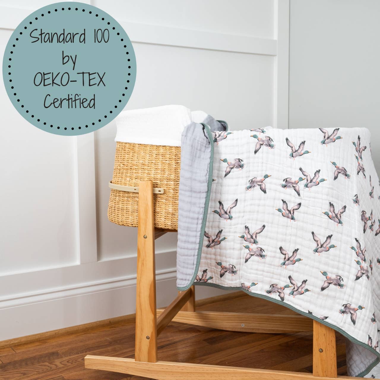 Quite Ducky Muslin Blanket