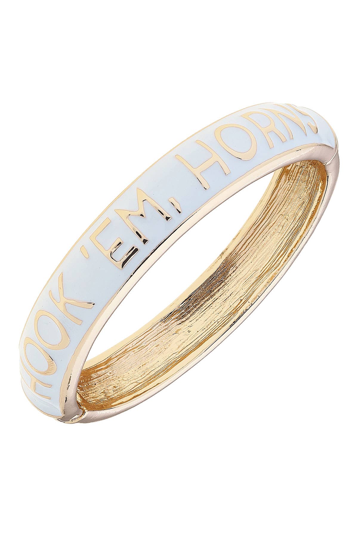 Texas Longhorns Bangle in White