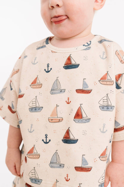 Nautical Sail Slouchy Set