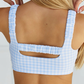 Plaid to the Bone Sports Bra