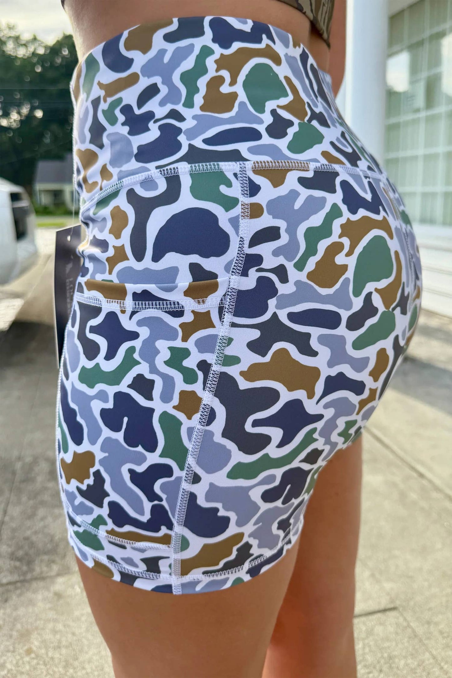 Camo Biker Shorts