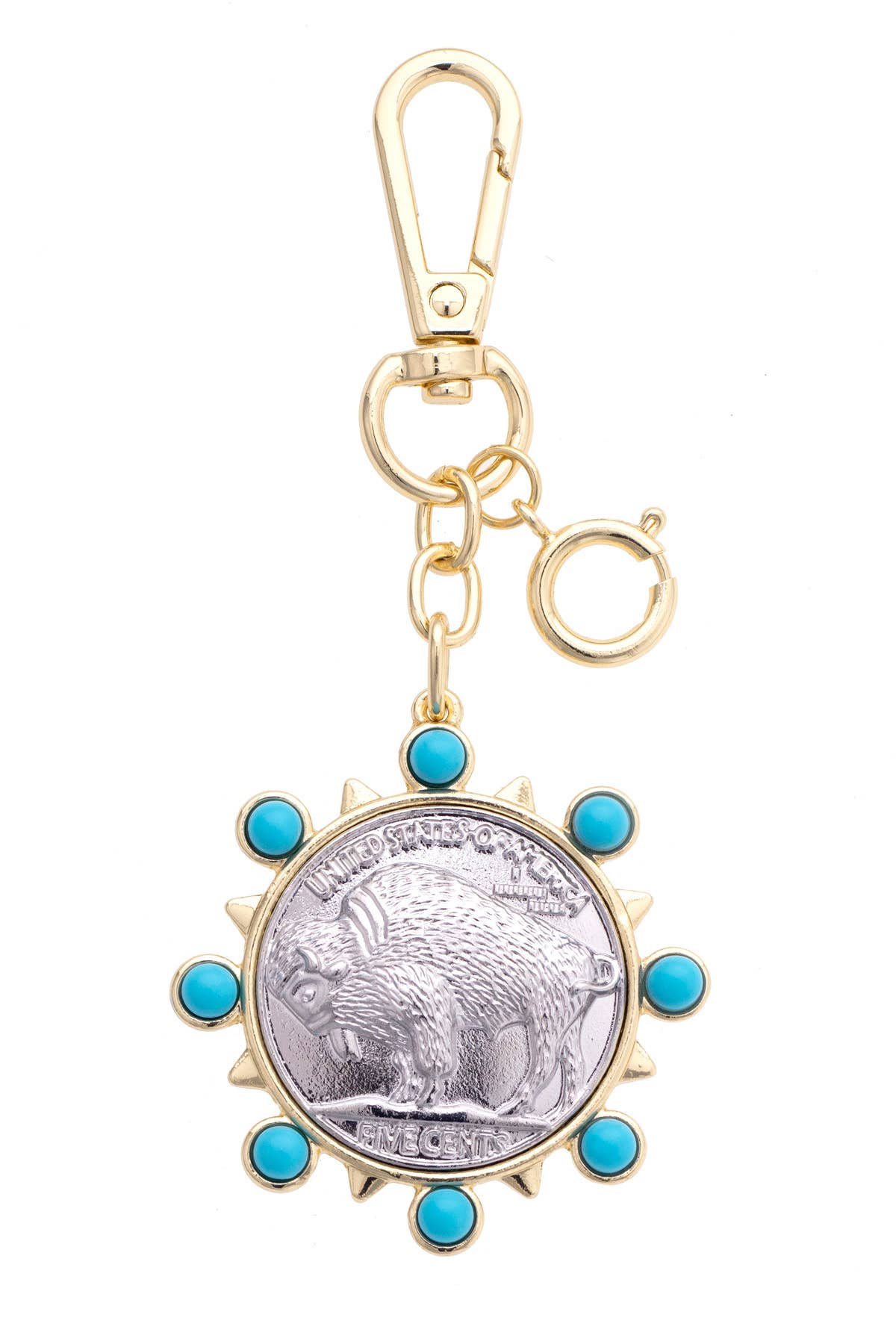 Buffalo Coin Bag Charm