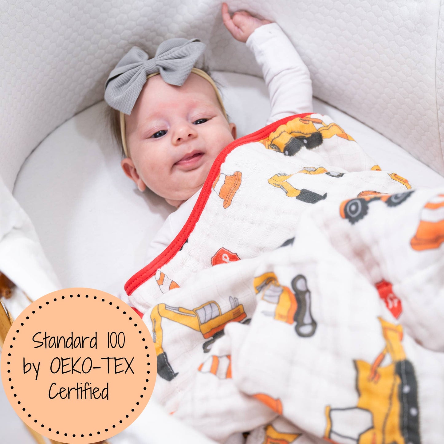 Under Construction Muslin Blanket