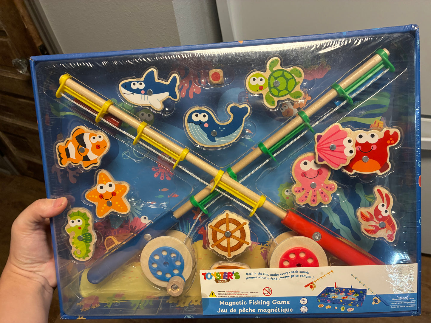 Wooden Magnetic Fish Game