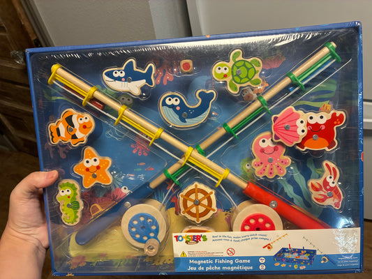 Wooden Magnetic Fish Game