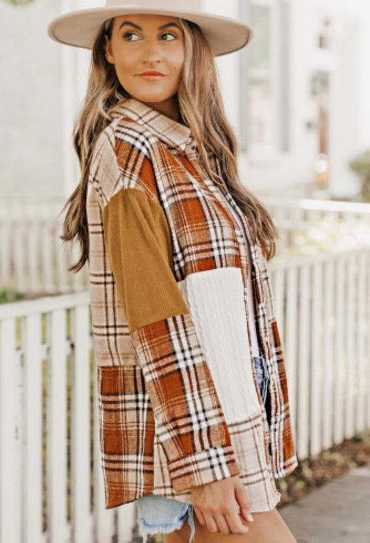 Patchwork Picnic Corduroy Jacket