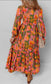 Fall-ow Me Floral Midi Dress