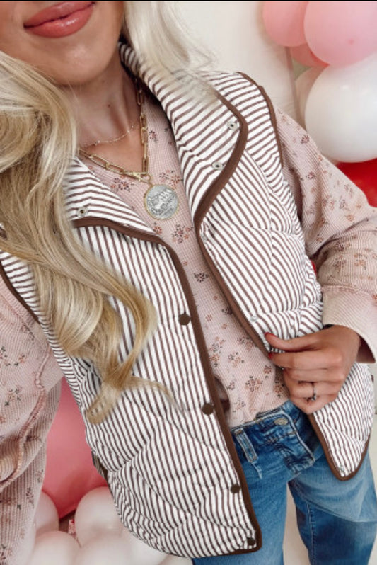 Crisp Mornings Striped Vest