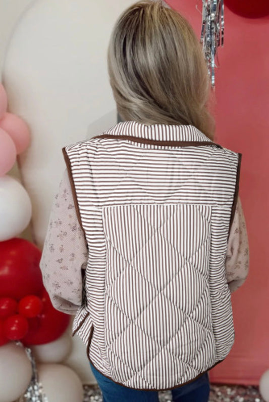 Crisp Mornings Striped Vest