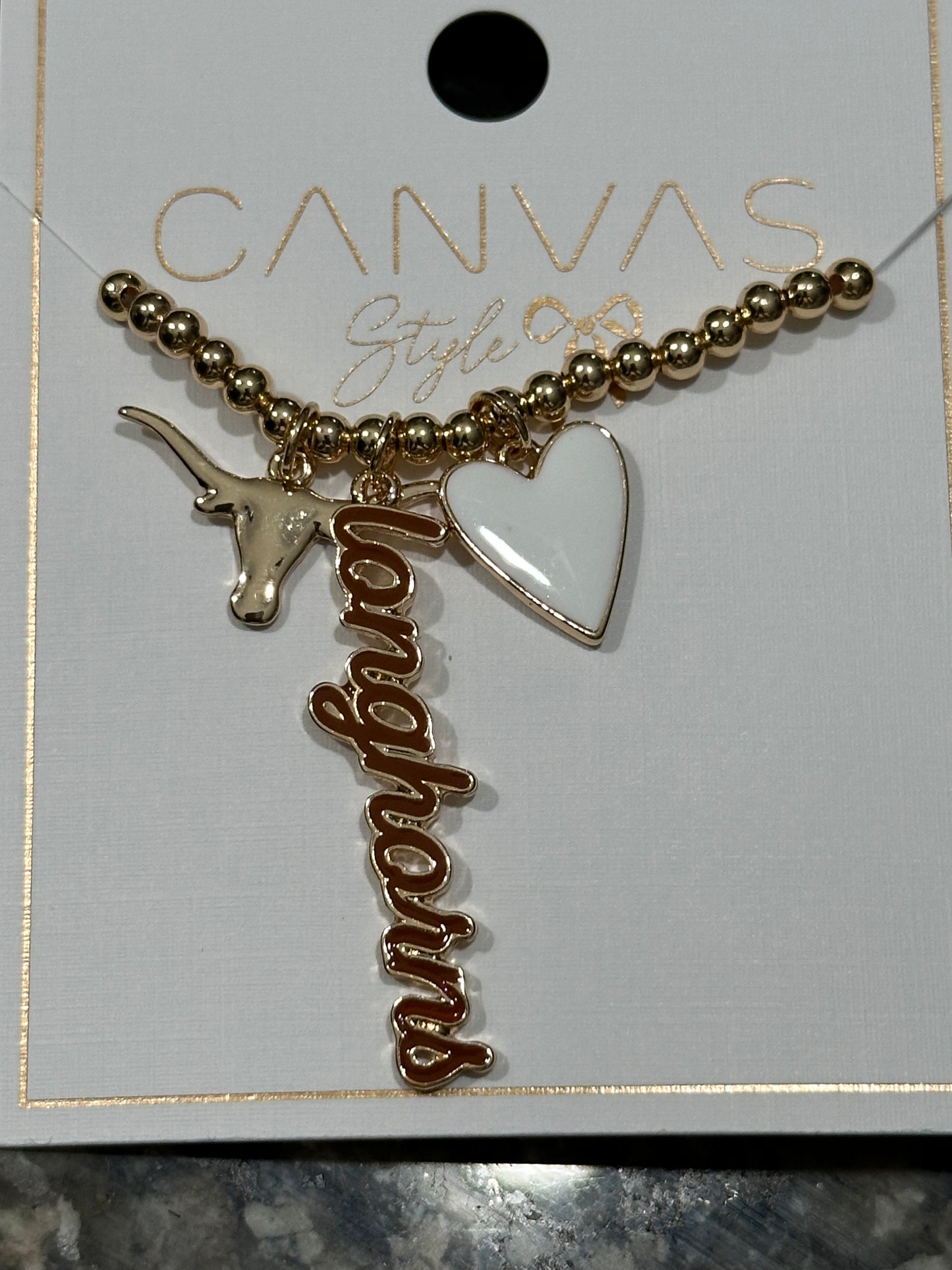 Texas Longhorns Charm Necklace