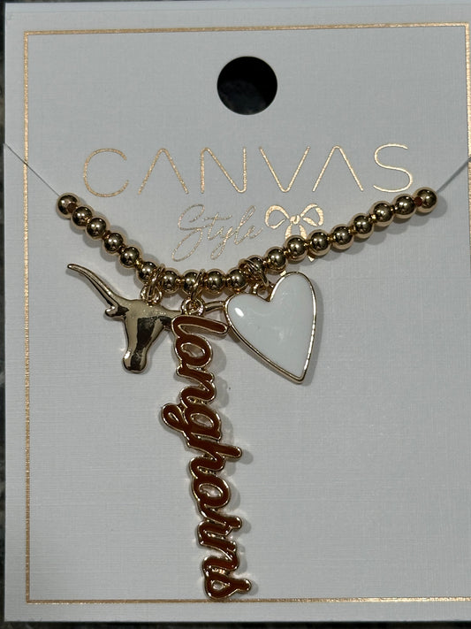 Texas Longhorns Charm Necklace