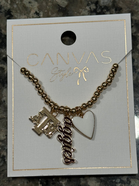 Texas A&M Aggies Charm Necklace