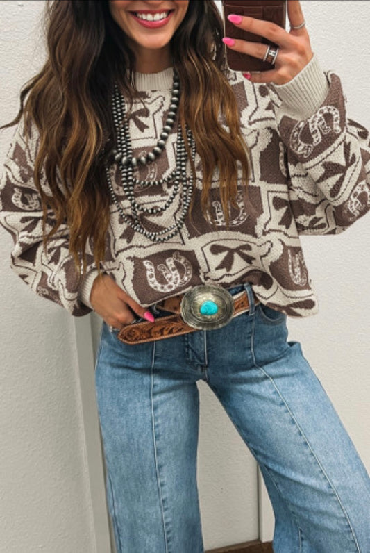 Rodeo Season Western Sweater