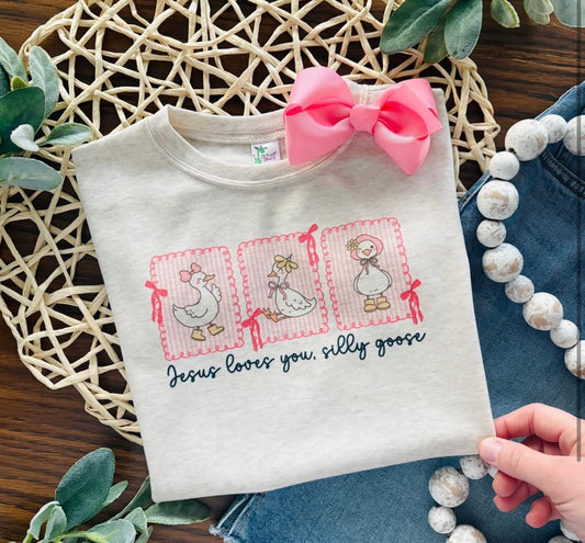 Jesus Loves You Silly Goose T-Shirt