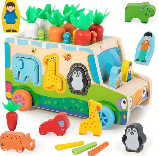 5-in-1 Wooden Learning Toy Set